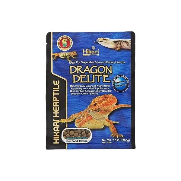 nourriture complete pour pogona hikari dragon delite 200g de hikari reptile a3020625