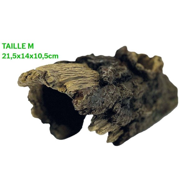 cachette a reptile immitation branche avec ecorce pour terrarium de repto r5100130