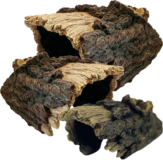cachette immitation branche avec ecorce pour serpent lezards ou tortues de repto r5100130