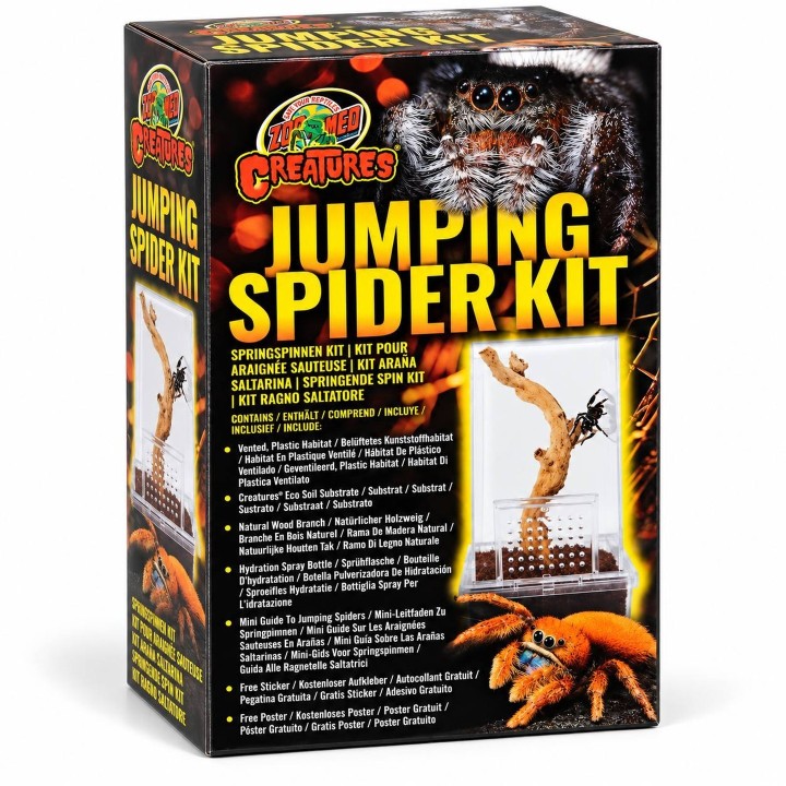 Zoo Med Creatures Jumping Spider Kit - vue trois quarts de la boîte