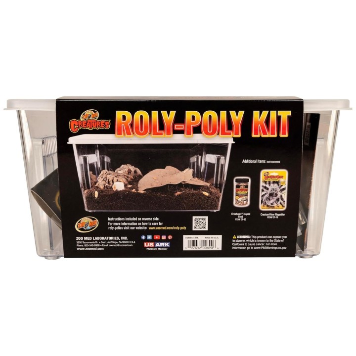 Zoo Med Creatures Roly-Poly Kit - kit complet pour isopodes