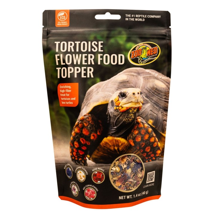 Zoo Med Tortoise Flower Food Topper 40 g - sachet de fleurs séchées pour tortues