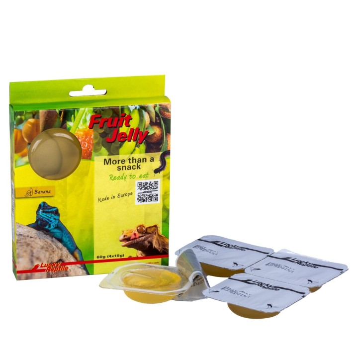 Gelée de fruits Fruit Jelly Lucky Reptile 4x 15g, divers GOUTS
