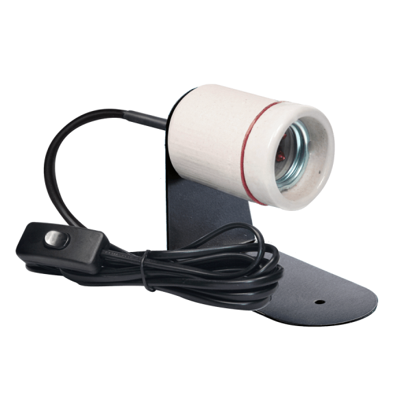 douille ceramique horizontale pour lampe a uvb arcadia reptile de arcadia r2100465