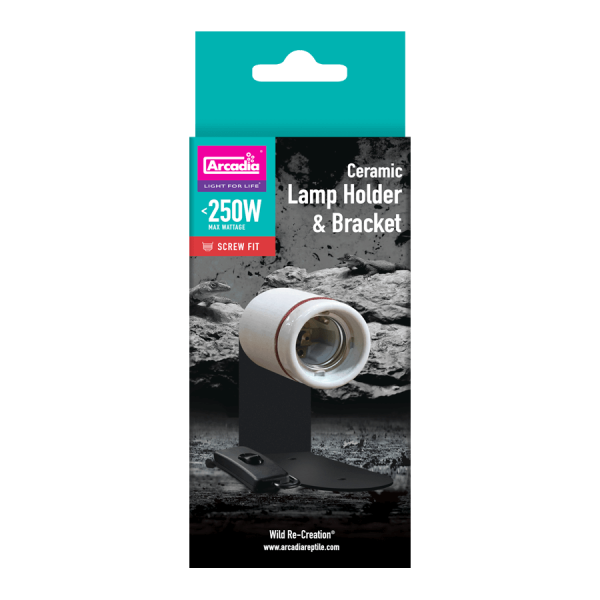 douille ceramique horizontale pour lampe a uvb arcadia reptile de arcadia r2100465