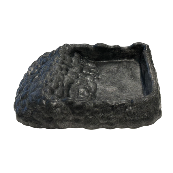 gamelle pour tortue avec rampe repto deco gris xl 33,6x25,8x6,6 cm de repto r3100135