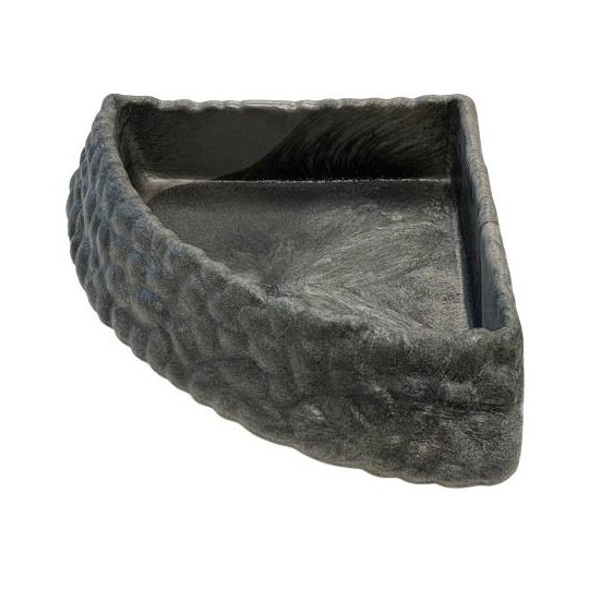 bol d'angle pour reptile repto deco corner dish incassable de repto r3100125