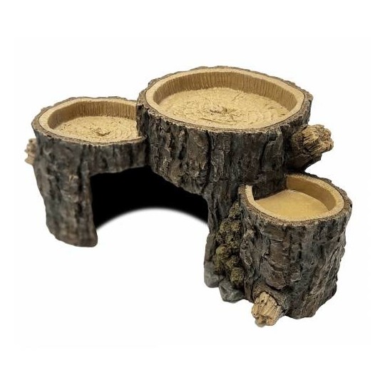 cachette triple souche pour reptile de repto r5100110