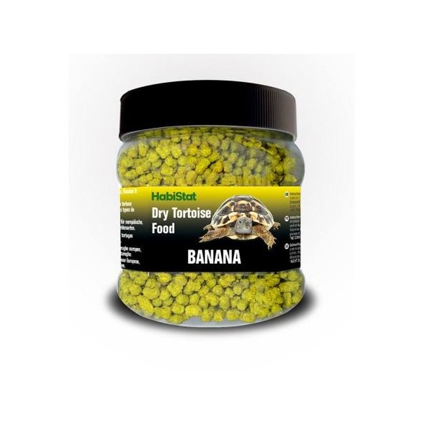 croquettes pour tortue terrestre tortoise food banana conditionnement 200g de habistat r8100060
