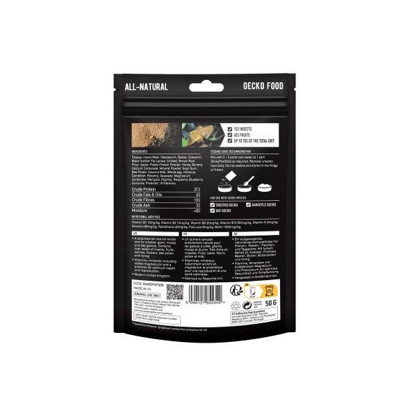 poudre pour gecko a crete arcadia earth pro stickyfoot gold de arcadia r9100095