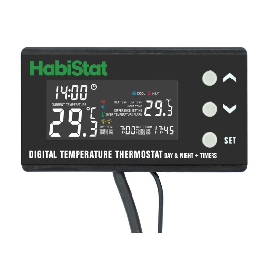 thermostat digital jour-nuit avec minuterie de habistat r3100245