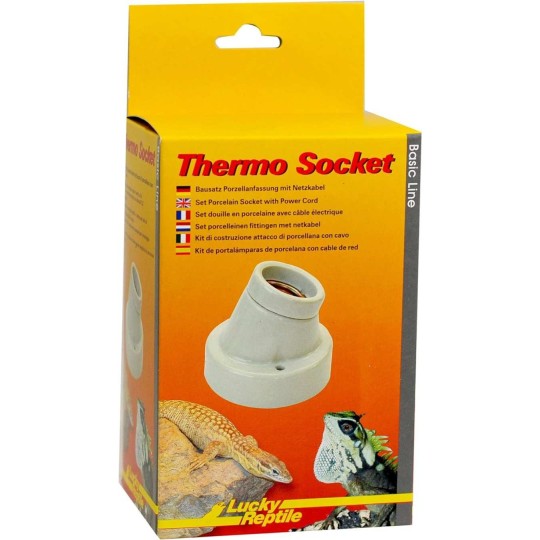 thermo socket - douille en porcelaine angle de lucky reptile 