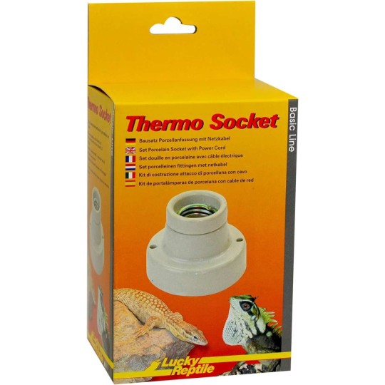 thermo socket - douille en porcelaine droite de lucky reptile 