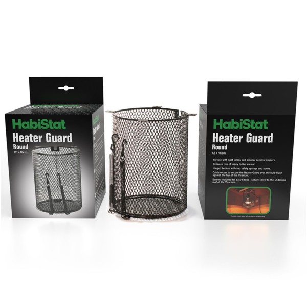 cage de protection ronde pour ampoule chauffante en terrarium 12x16cm de habistat r3100280