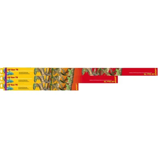 tube fluorescent neon uv sun t5 pour reptile 5.0 de lucky reptile 