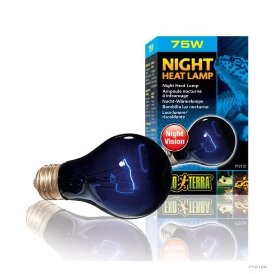 Lampe chauffante Night Heat Lamp (Night vision), 150W Exo-terra pour reptile en terrarium