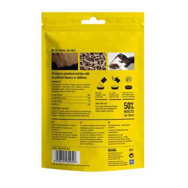 poudre pour lezard arcadia earth pro fruity insecti gold 50g de arcadia r9100080
