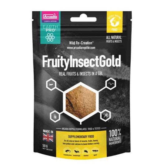 poudre pour lezard arcadia earth pro fruity insecti gold 50g de arcadia r9100080