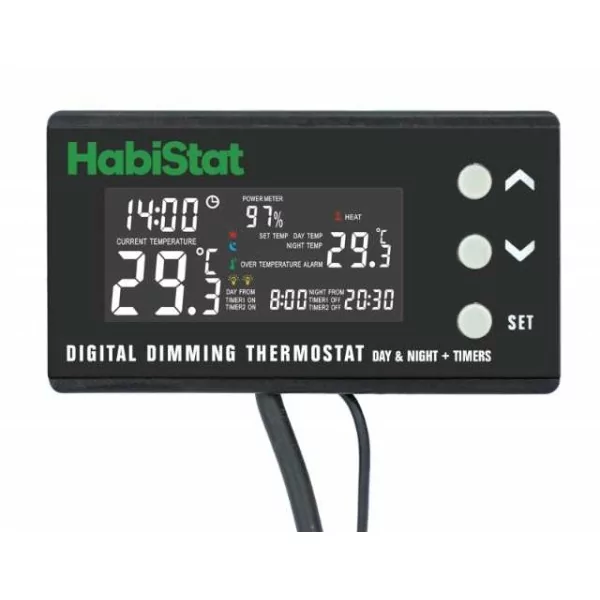 Thermostat Digital Dimming Jour/Nuit TIMER 600 W Habistat pour reptile & terrarium