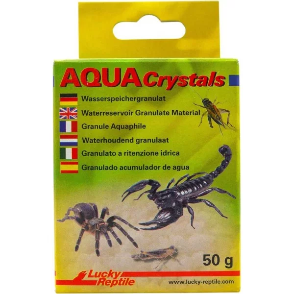 Aqua Crystals 50g de Lucky reptile pour fabriquer eau gélifier pour insecte et reptiles