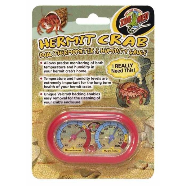 thermometer/hygrometre pour bernard l'hermite de zoomed hc-11