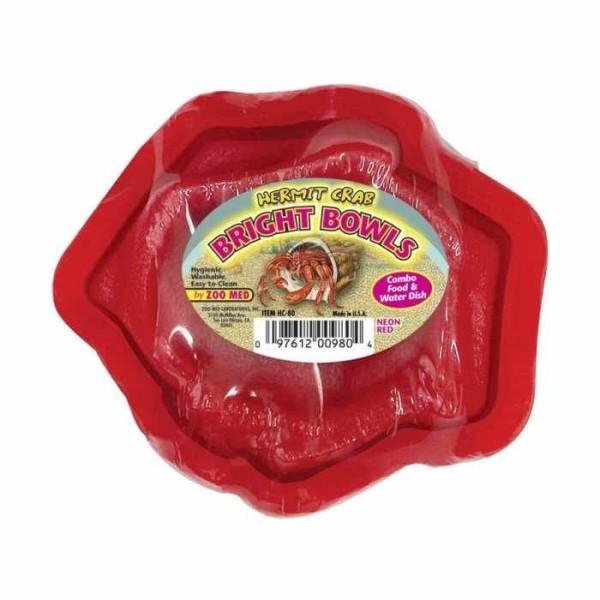 gamelle pour bernard l'hermite rouge (pack de 2) de zoomed hc-80
