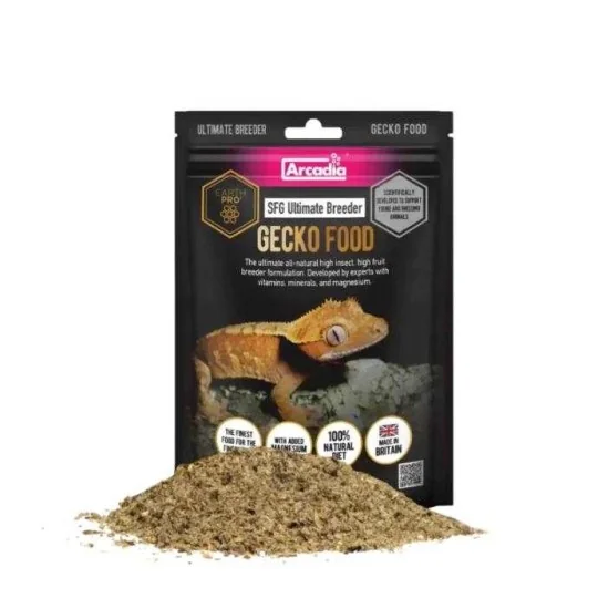 Nourriture en poudre pour gecko à crête Arcadia Gecko food Ultimate breeder