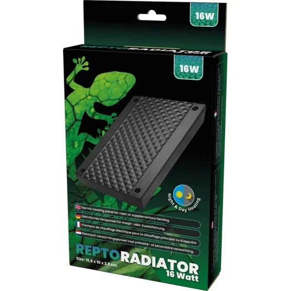 plafond chauffantpour reptile en terrarium radiator 16 watt 16x10x3 cm de repto r3100320