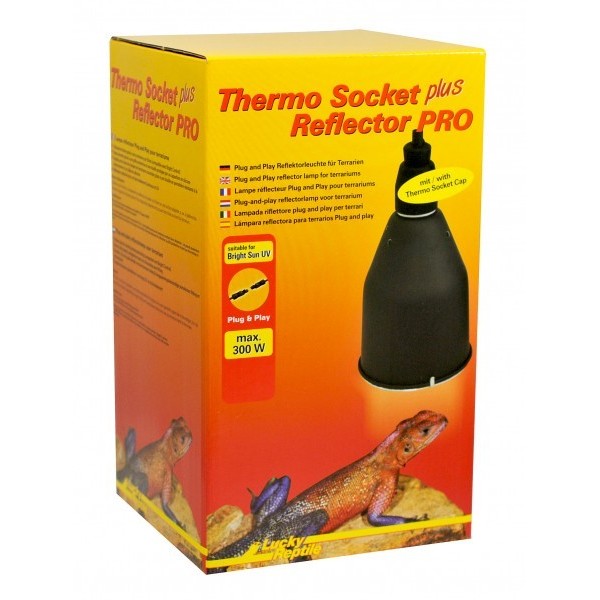 Thermo Socket + Reflector PRO large "noir" Lucky reptile
