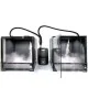 Double sortie pour Fogger HABISTAT Dual outlet fournissant deux terrariums