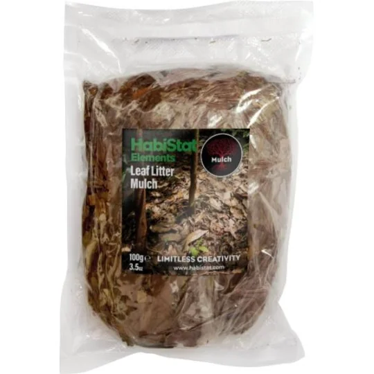 Mélange de feuilles broyées pour paillage de terrarium Habistat