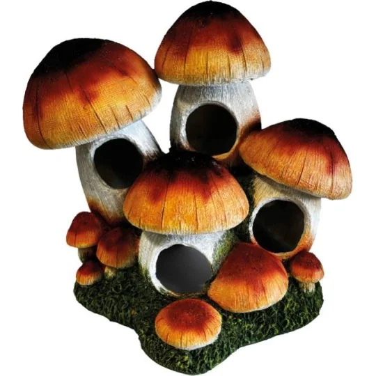 Cachette pour reptile bouquet de champignon