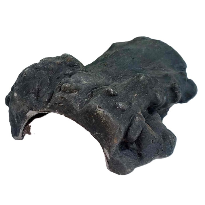 cachette imitation bois noir pour reptile de euro-zoo cibn (4062),cachette imitation bois noir pour reptile de euro-zoo cibn (40