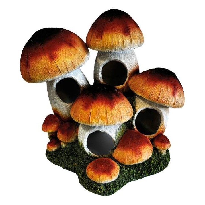 Cachette pour reptile bouquet de champignon (4207)