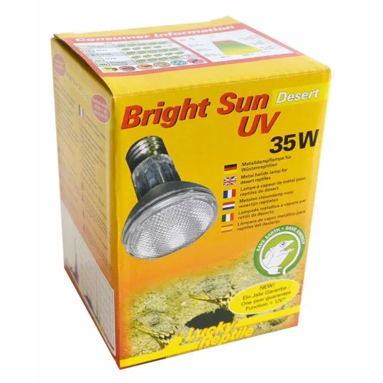 ampoules uvb-uva pour terrarium bright sun uv desert de lucky reptile 