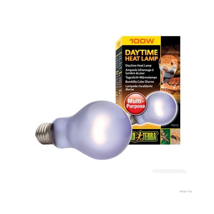 ampoules chauffantes sun glo neodymium daylight lamp (desert et tropical terrarium lamp) - 100w de exo-terra pt2112 (3546)