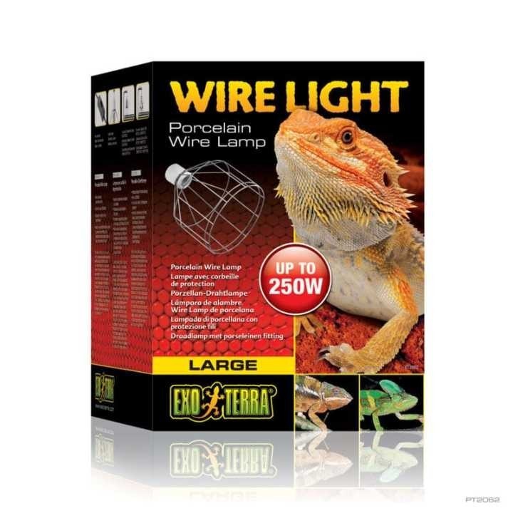 support d'ampoule wire clamp lamp (max. 250w) - large de exo-terra pt2062 (3529),support d'ampoule wire clamp lamp (max. 250w) -
