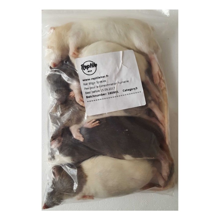 Rat +200g congelé pour reptiles - VentreaTerre