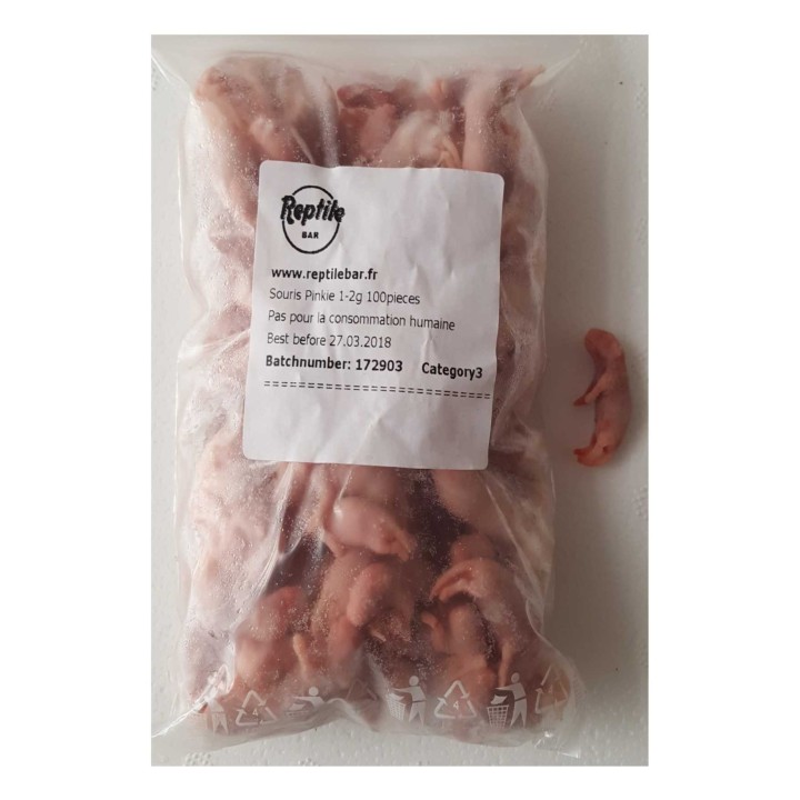 Blanchon de souris 3-4g congelé pour reptiles - VentreaTerre