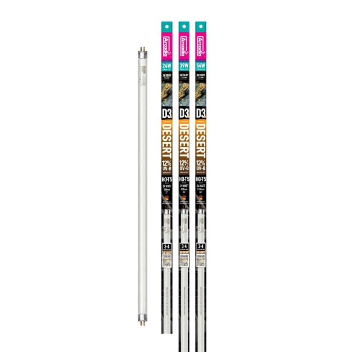 Tube Arcadia D3+ Desert T5 12% UVB de remplacement